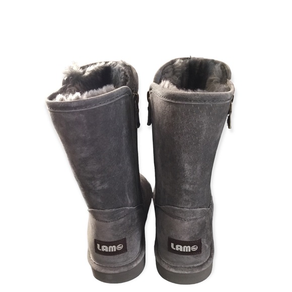 Like New Lamo Gray Boots Size 5 - Picture 3 of 6